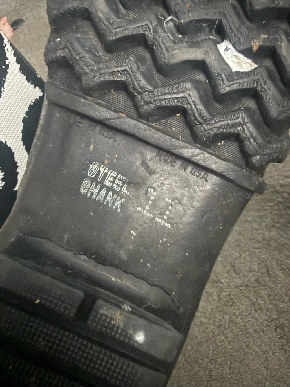 LaCrosse Iceman Black Lace-Up Waterproof Steel Toe Boot Sz 11